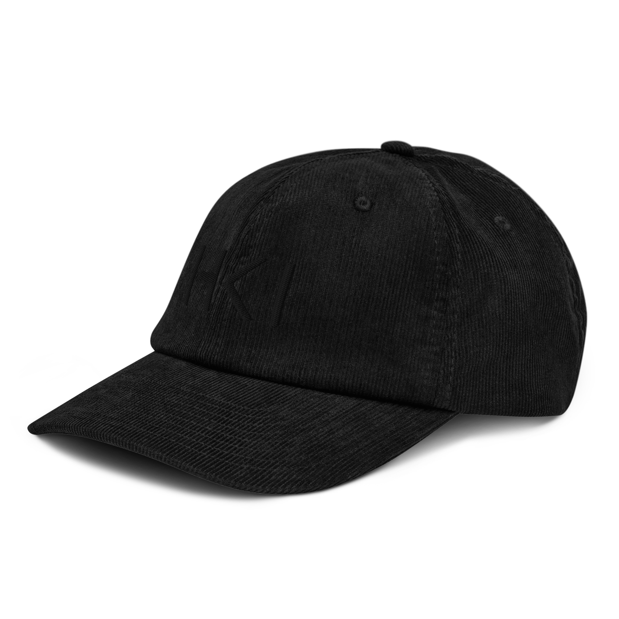 HKI Corduroy Cap (Black Text)