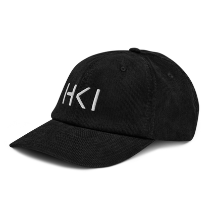 HKI Corduroy Cap (White Text)