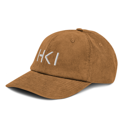 HKI Corduroy Cap (White Text)