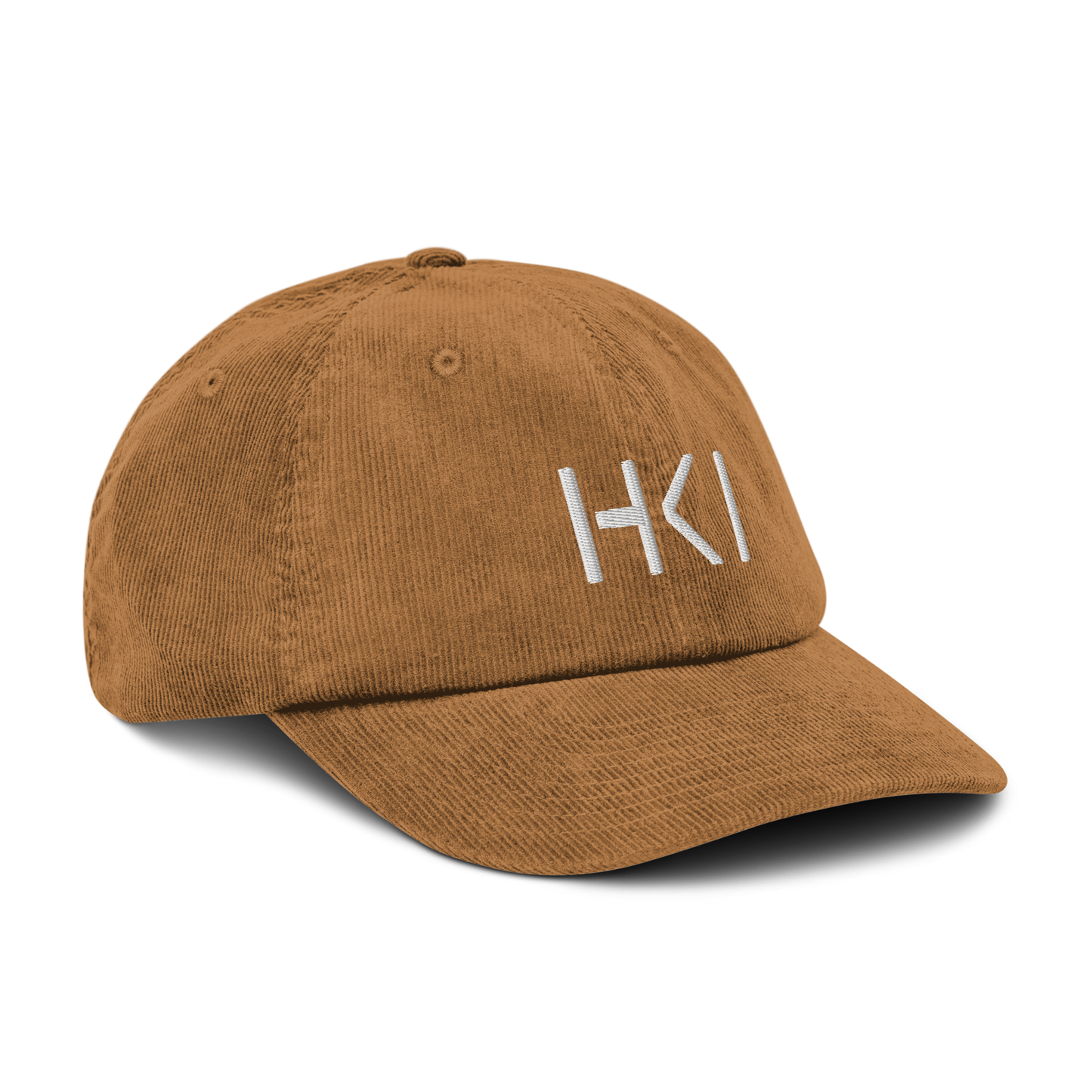 HKI Corduroy Cap (White Text)