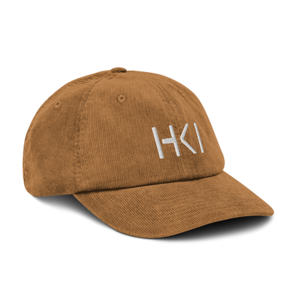 HKI Corduroy Cap (White Text)